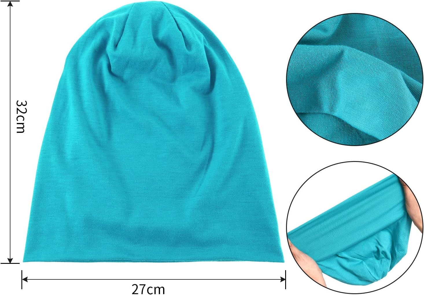 Outus 7 Pcs Dwarf Hats Thin Knit Slouchy Cap Beanies Halloween Crayon Hat Hip Hop Sleep Cap Dwarf Costume for Cosplay - Image 5