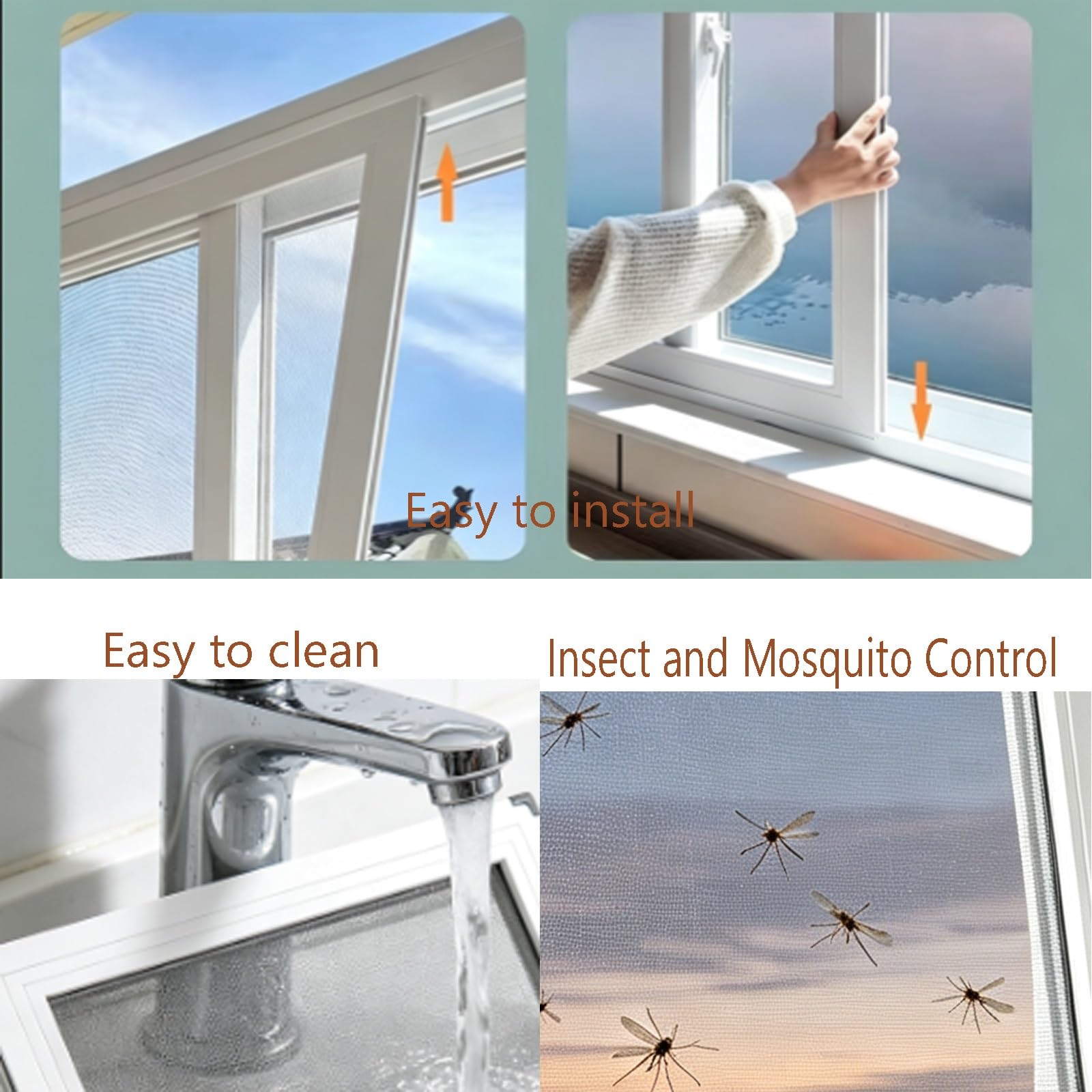 68x48cm, 66x43cm, 60x23cm, Ventanas De Reemplazo De Casa