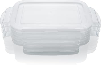 Otis Classic 4 Pack Replacement Snap Locking Lids for Otis Classic 28oz Glass Meal Prep Containers Only - BPA-Free, Leak-Proof
