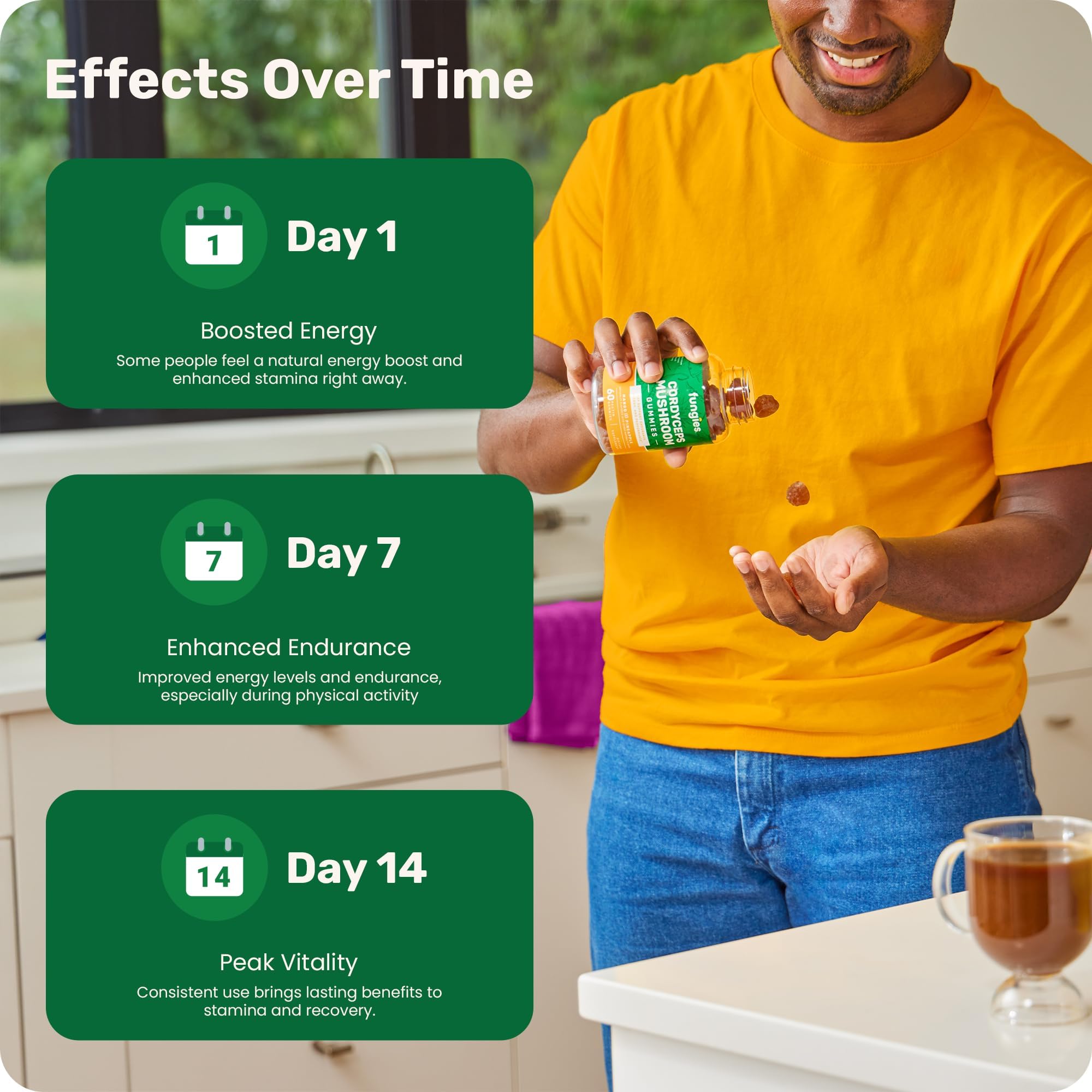 Fungies Cordyceps Mushroom Extract Gummies | 60 Count — Amazon image 4