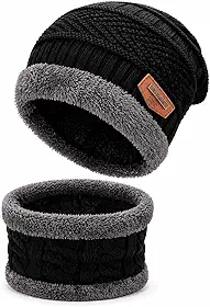 Touca Gorro Térmico Unissex Forrado com Pelinho – Lã Antifrio para Frio Extremo, Confortável e Estiloso, Ideal para Viagem e Inverno