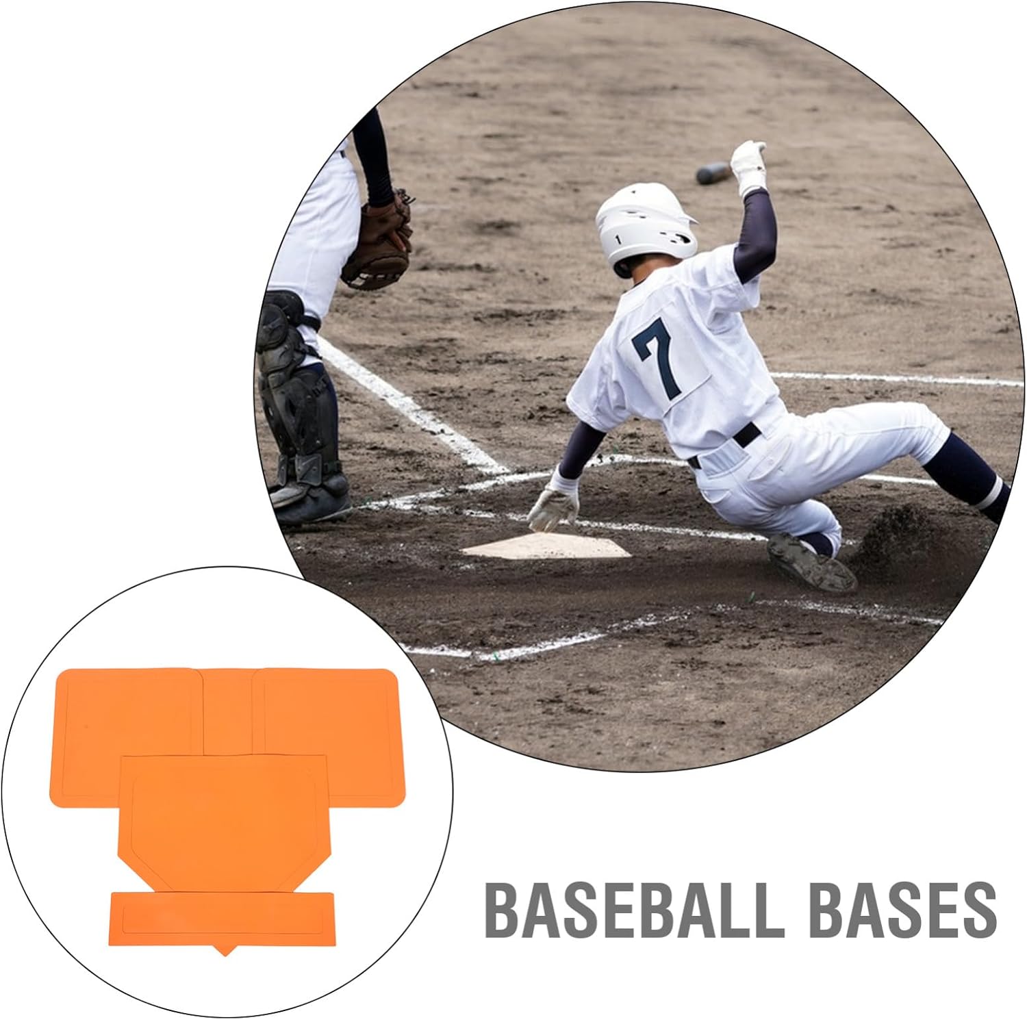 Hemoton 5pcs Thickened Baseball Bases Pitching Mat Softball Field Equipment Multiplayer