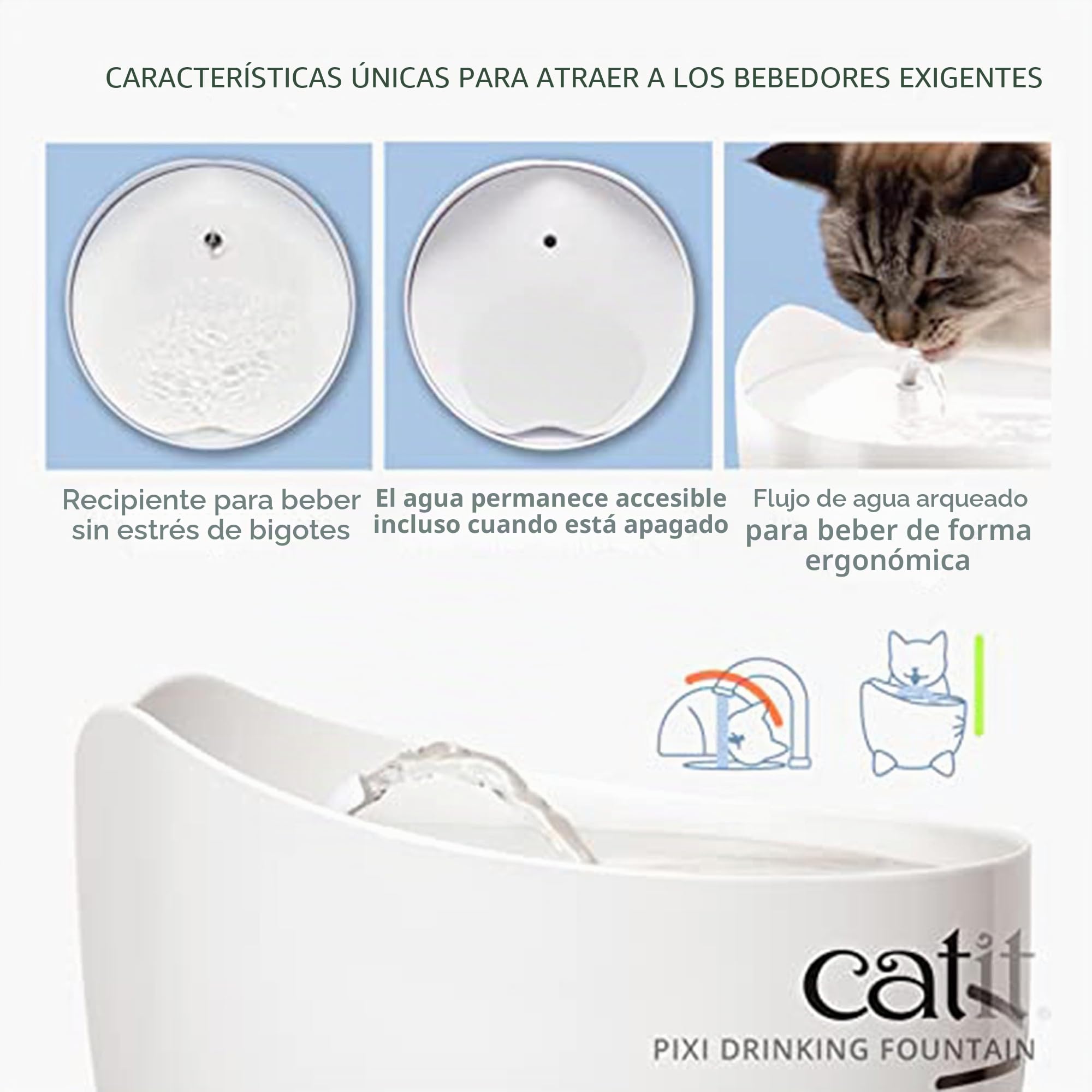 Bebedero fuente para gatos