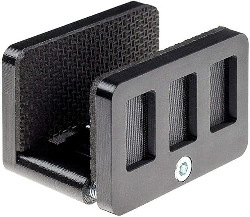 Miniatura 3 de Rifle Saddle Mount Rifle Clamp Adaptador de montaje de trípode Soporte de disparo de trípode preciso (negro)