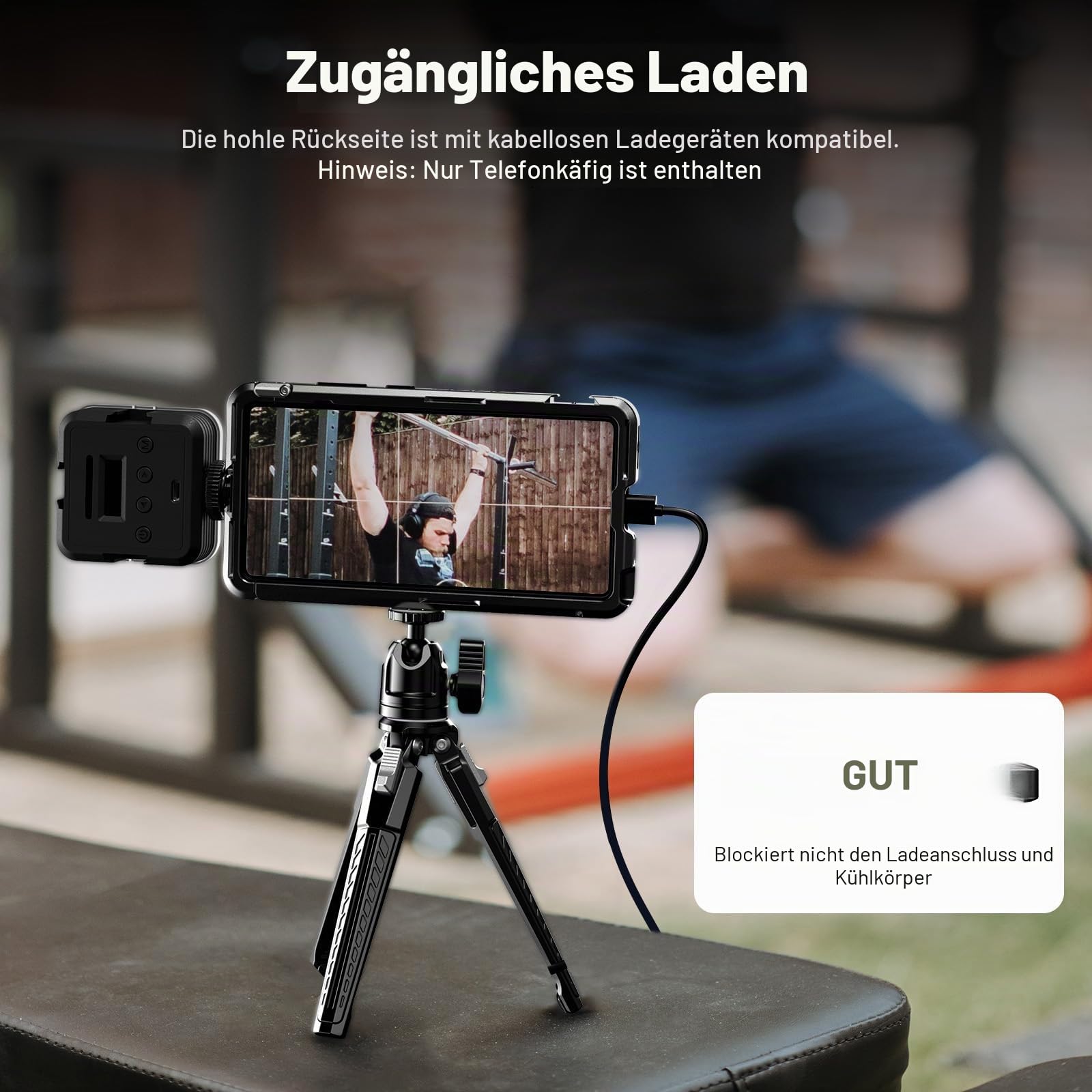 NEEWER S25 Ultra Handykäfig, Handy Video Rig Telefonstabilisator mit 67 mm Filteradapter, 17 mm Objektivrückplatte, T Mount Objektivadapter, kompatibel mit Samsung Galaxy Moment T Serie, PA082