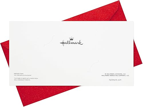 Miniatura 6 de Hallmark Portatarjetas de regalo o dinero de Navidad (10 tarjetas con sobres) Golden Retriever Puppies