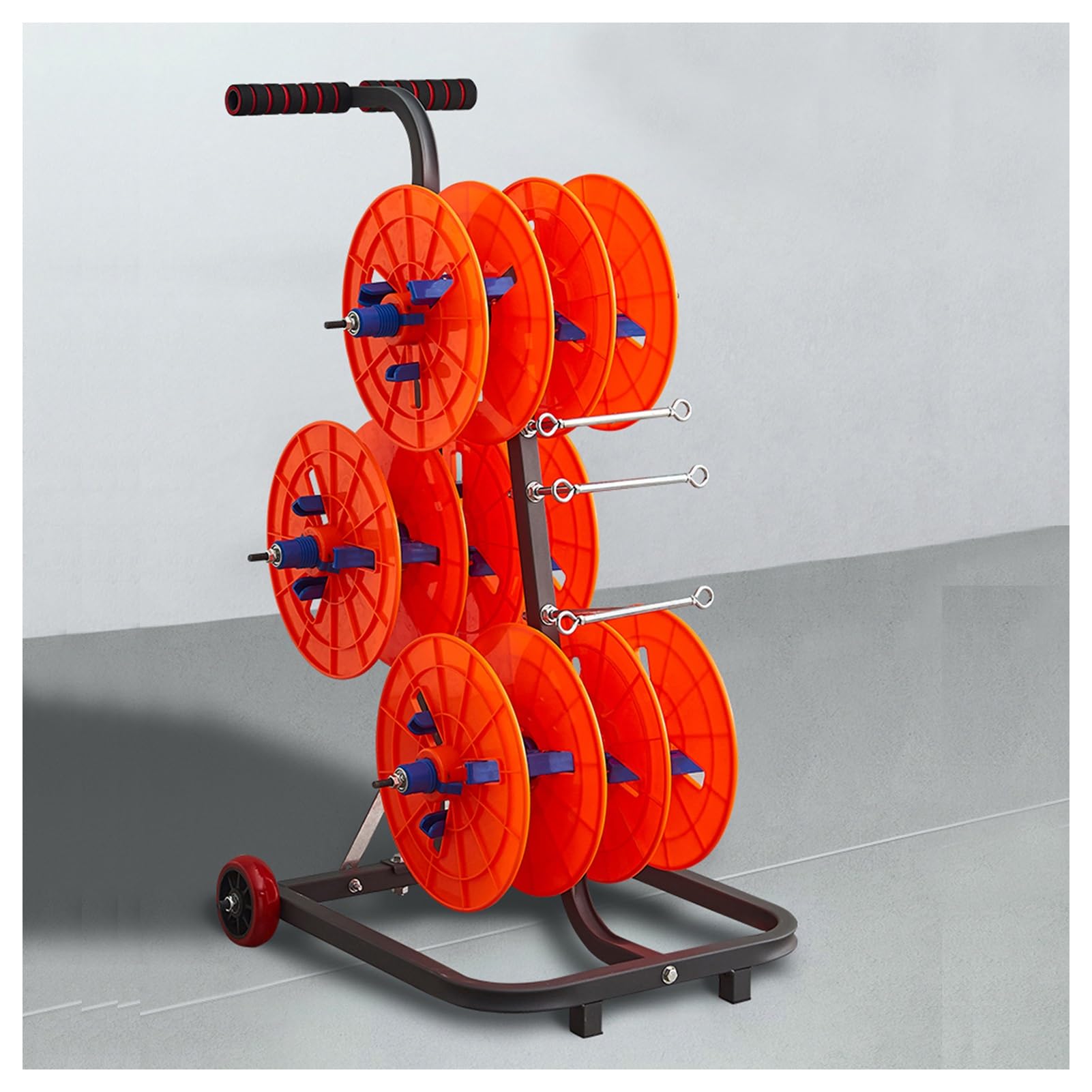 Estante para carretes de Alambre, dispensador de carretes de Cable, Soporte de Almacenamiento de carretes de Alta Resistencia, para Uso minorista Industrial eléctrico, Capacidad de