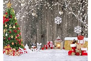 LYWYGG Christmas Photography Backdrop 7X5FT