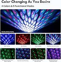 Vista 2 de Luces de techo para automóvil, proyector de estrella USB, luz nocturna, luces interiores ajustables para automóvil, luces LED portátiles de 4