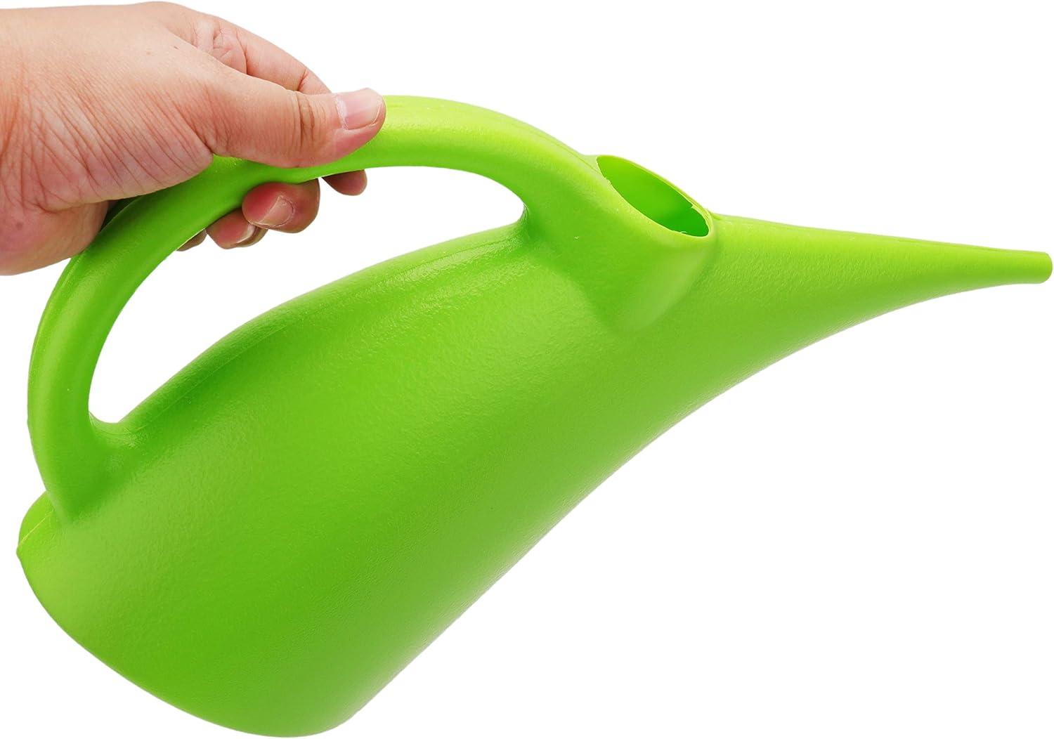 Fasmov 2 Pack 1/2-Gallon Plastic Watering Can Watering Pot, Mini Plant Watering Cans Small Indoor Watering Cans for House Plants (Green & Red)