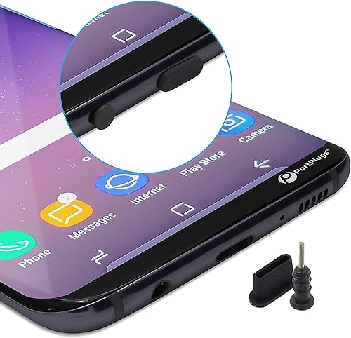 PortPlugs Tapones antipolvo USB C 5 pares Compatible con Samsung s10 s9 s8 Note Pixel One Plus cualquier puerto tipo C Incluye enchufes para