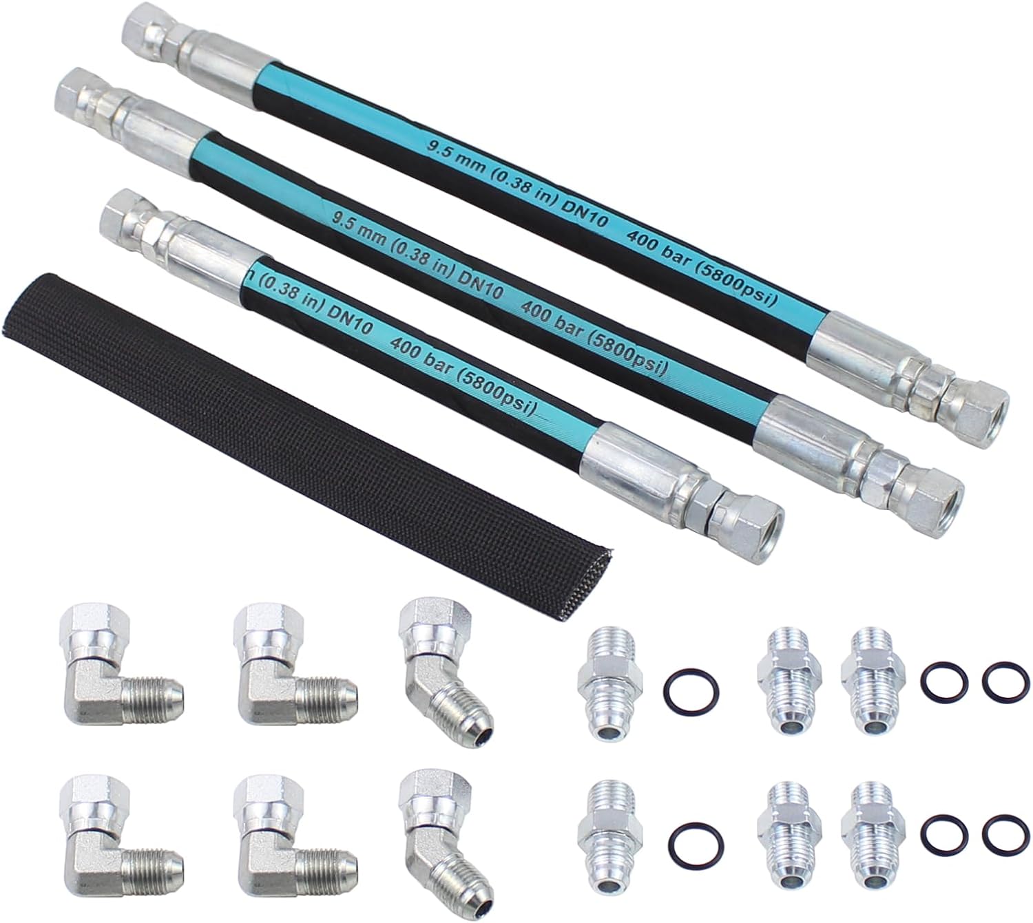 7.3 High Pressure Oil Pump Lines for Ford F250 F350 F450 F550 Super Duty 99-03, Excursion F650 F750 00-03, International 3000 99-00, Genesis RE 99-02, 1552SC 2002, 1652SC 99-05