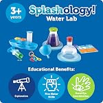 Learning Resources Splashology! Kit scientifique du laboratoire d'eau, STEM Temps de jeu, Activités nautiques, 19 Pièces, âges 3+