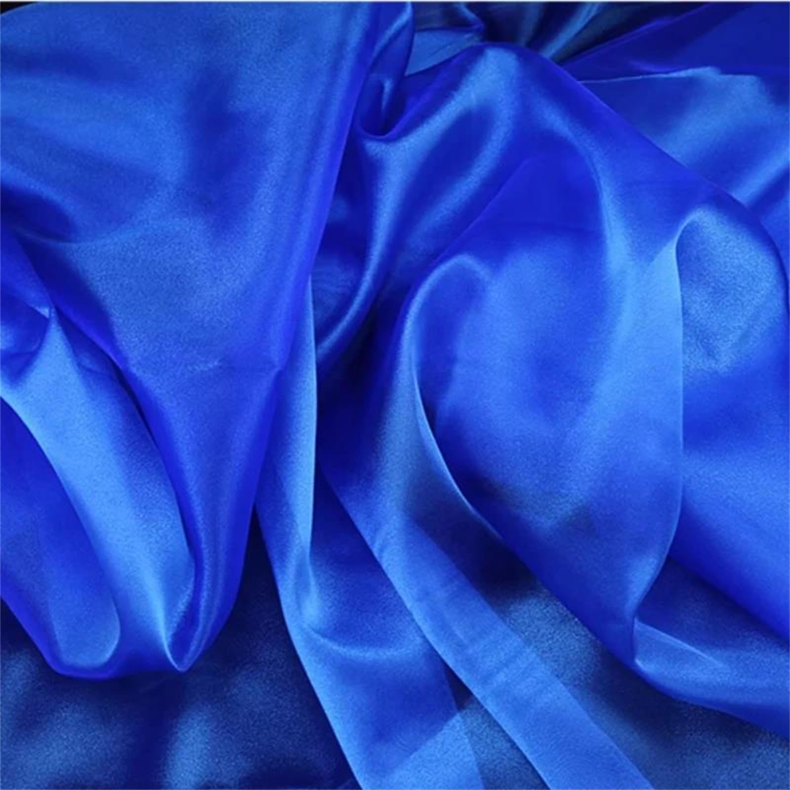 Organza Fabric, Organza Fabric 1.5 Meter Multicolor Multiple Sizes for Sewing(Royal Blue,M3)