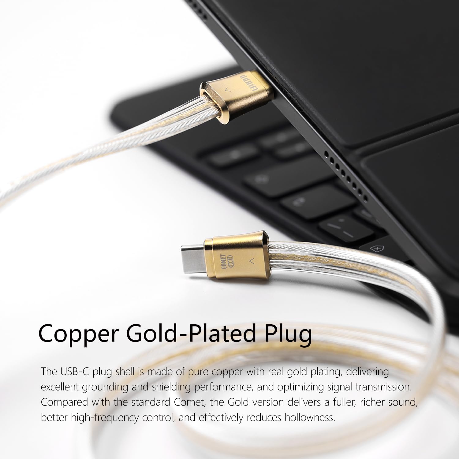 Amazon.co.jp: ddHiFi ddHiFi TC19CC ゴールドUSB Cケーブル デジタル