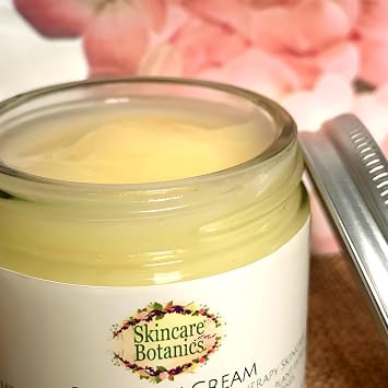 Organic & Natural Botanical Rose Day Cream - Cruelty Free, Paraben free, Palm Oil Free, Plastic Free, Handcrafted in the UK