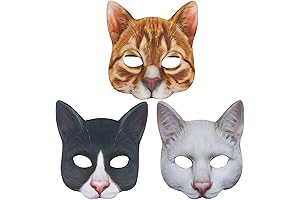 Alodidae 3 PCS Realistic Grumpy Cat Mask