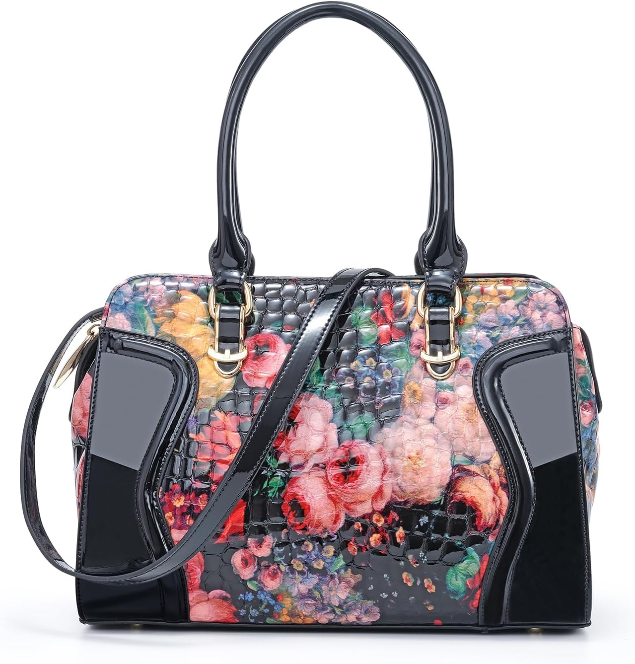 Genuine Leather Tote Bag for Women, Large Womens Crossbody Bag, Black Handbag Leather Purses for Women
