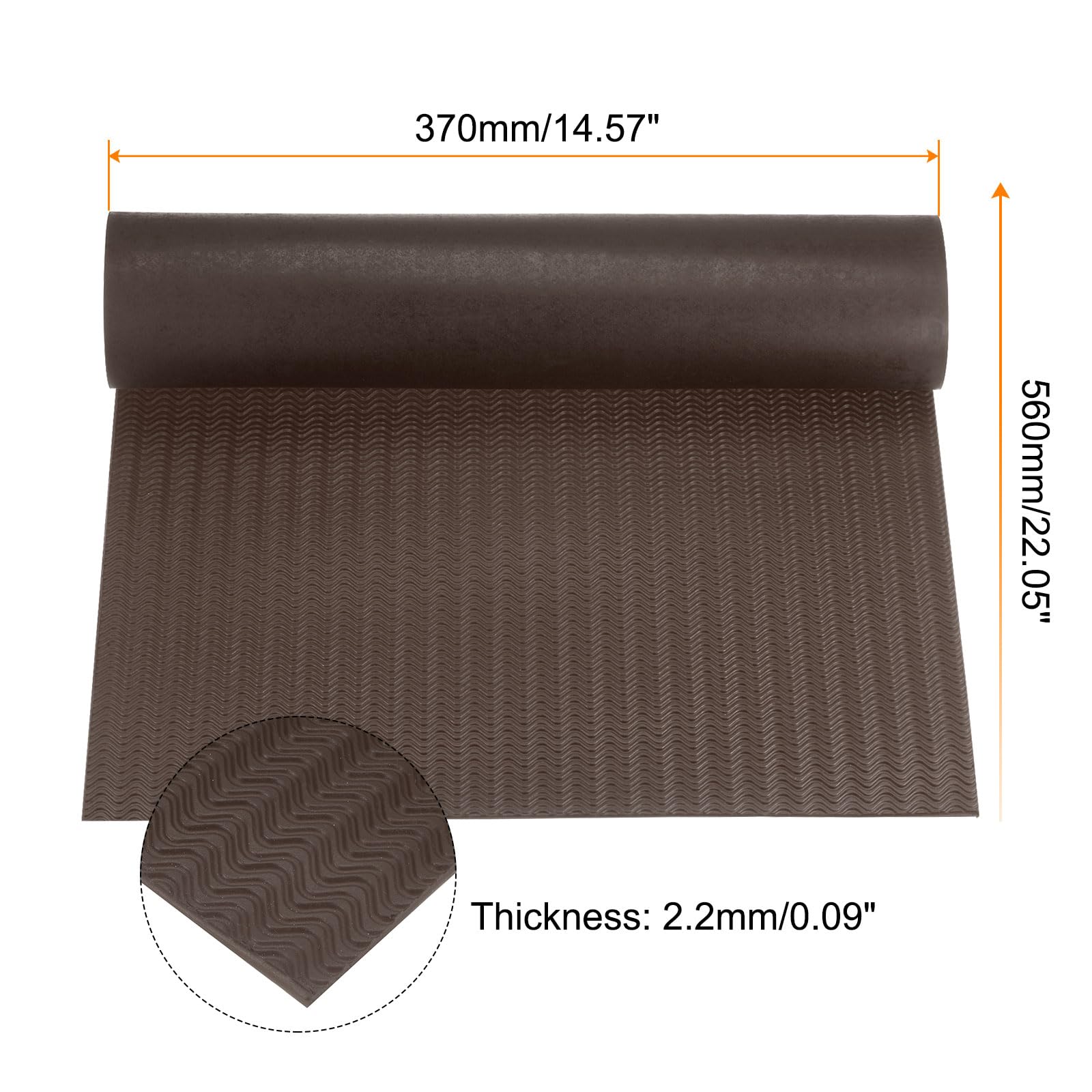 QUARKZMAN Scarpa Suola Riparazione Gomma Lastra Spessore Antiscivolo Rumore Riduzione Sostituzione Pad per Scarpe Fondo Riparazione