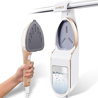 Garment Steamer, 1500W, Extra Large, Removable 330ml Water Tank, Steam Iron, No Leak & Auto Shut-Off