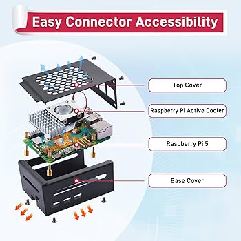 Raspberry Pi5 8G  公式クーラー・ケース・電源・SDカード付き Amazon.co.jp: Awxlumv Raspberry Pi 5用 ケース 公式 Raspberry