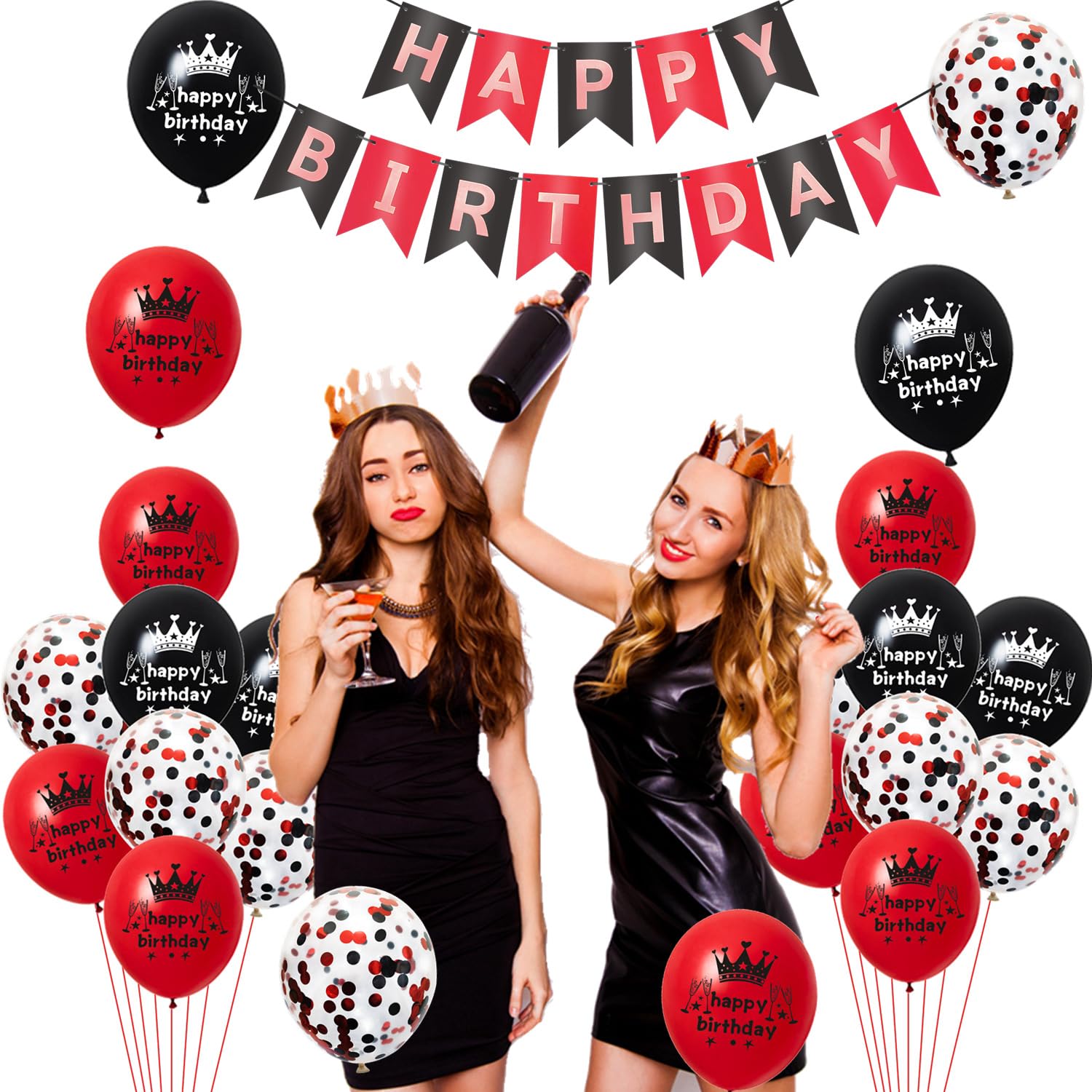 Palloncini rossi di compleanno per feste e party