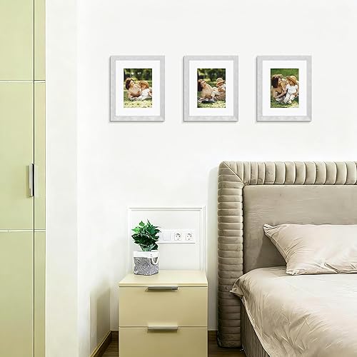 Miniatura 56 de Picrit - Juego de 12 portarretratos de 5 x 7 pulgadas para colgar en la pared o exhibir sobre una mesa, para fotos de 4 x 6 con paspartú o 5 x 7