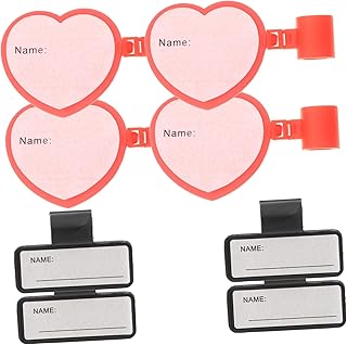 ULTECHNOVO 8pcs Stethoscope Name Tag Plastic Tags Gift Tags Name Sign Personalized Stethoscope Tag Stethoscope Id Giftcard Holders Stethoscope Name Sign Stethoscope Name Holders Label Holder