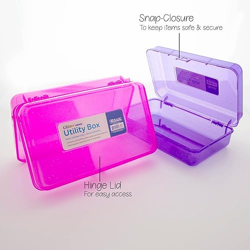 Miniatura 5 de BAZIC - Estuche de plástico para lápices, color brillante, organizador multiusos para bolígrafos, lápices, paquete de 24