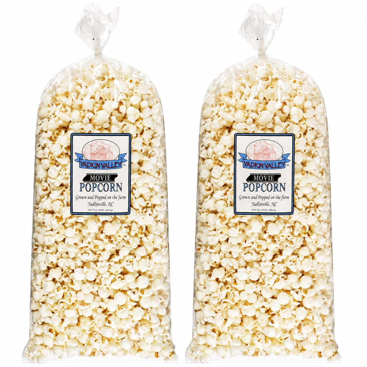 Popcorn – Yadkin Valley Farm Grown Gourmet Popcorn – – Small Batch, Large Bags, Freshly Popped (Large - Movie 2-10oz)