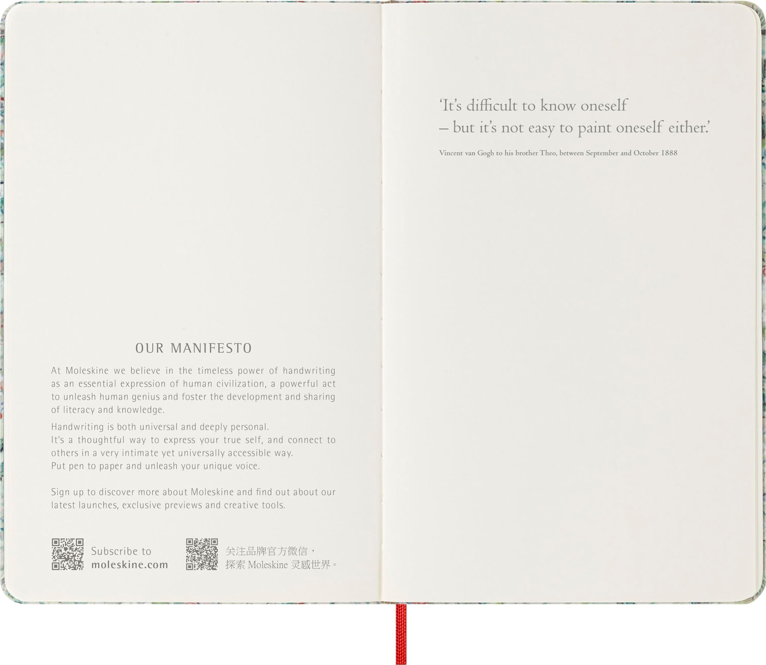 Moleskine Limited Edition Sketchbook Van Gogh, Large, Plain, Hard Cover (5 x 8.25)