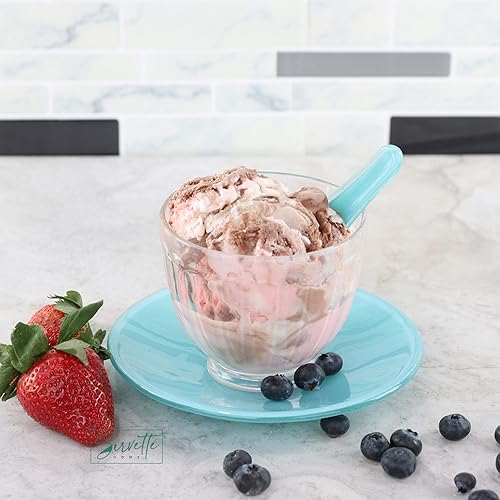 Miniatura 2 de Tazas de postre de vidrio para helado - Azul cielo