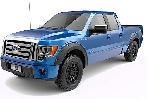 EGR BLF1025 Baseline Fender Flare Juego de accesorios para camión, acabado negro mate, compatible con modelos Ford F150 2009-2014 seleccionados