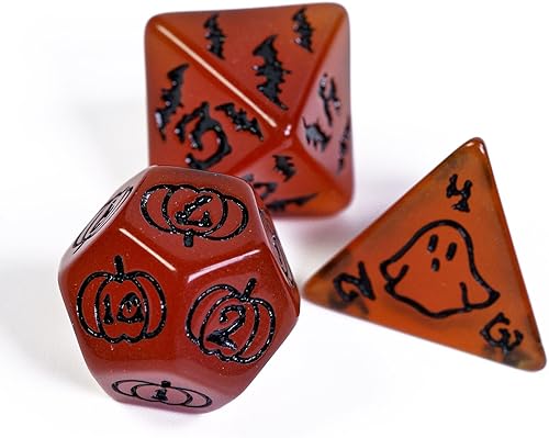 Miniatura 8 de Dados de Navidad de 7 troqueles poliédricos DND con árbol de Navidad y patrón de muñeco de nieve adaptados para Dungeons and Dragons MTG Juego de