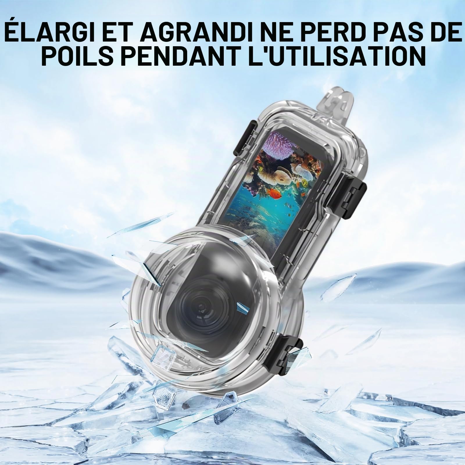 Étui de plongée invisible pour Insta360 X5