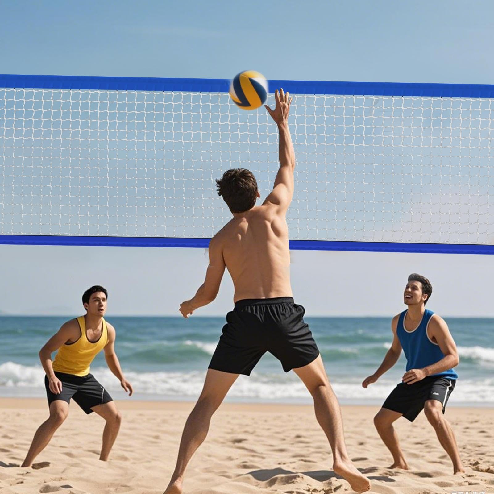 Filet De Volley Ball pour Piscine, Filet De Volley Ball De Piscine, Filet Plage Plage Réglable, Équipement Sportif Réglable pour Plage Jardin Adultes Fête Tennis