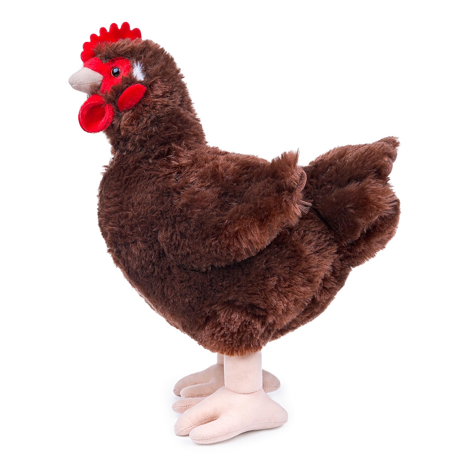 Tiny Heart Simulation of Brown Hen Plush Toys, Cambrian Ancient Plush Series Chicken Animal Toys - Image 2