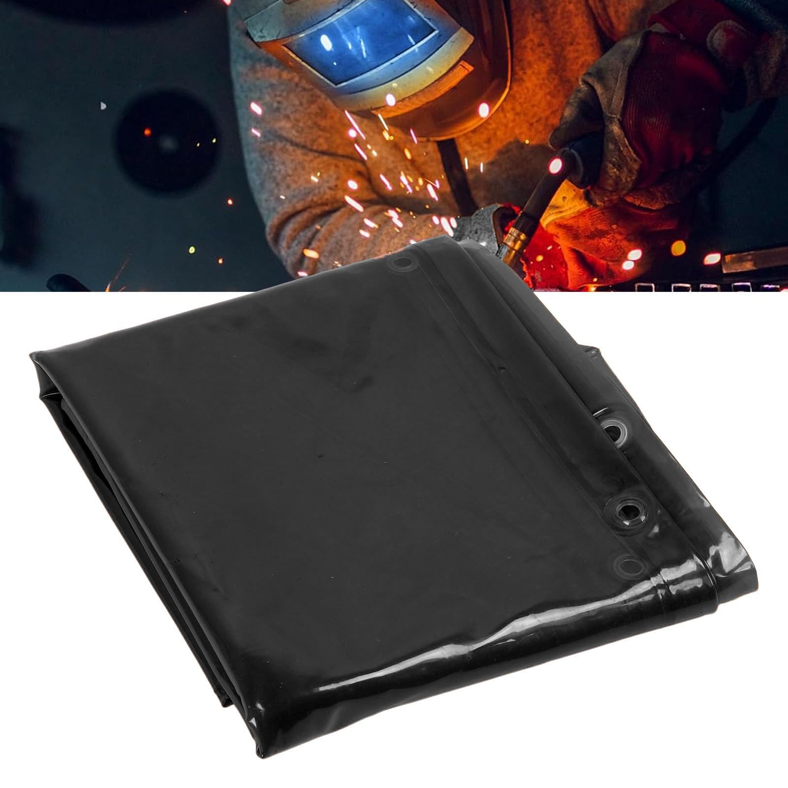 Safety Welding Curtain Welding Screen 5.71 X 7.68 FT Multifunctional Flame Retardant Welding Curtain Screen