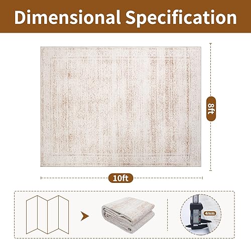 Miniatura 110 de Alfombra abstracta moderna de 3 x 5, antideslizante, resistente a las manchas, lavable, con respaldo de goma, alfombra de suelo que no desprende