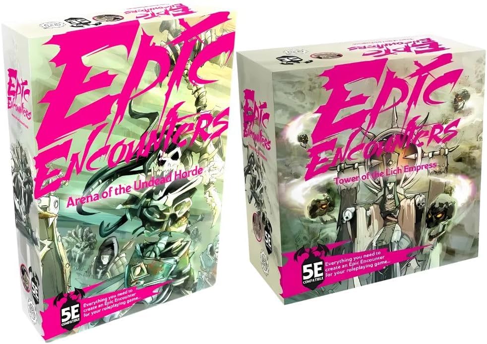 Steamforged Games Epic Encounters Tower of the Lich Empress and Arena of the Undead Horde Bundle (2 Items)