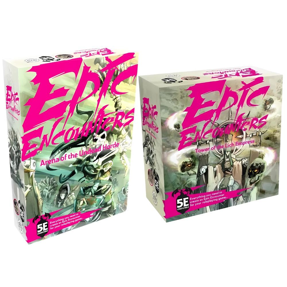 Steamforged Games Epic Encounters Tower of the Lich Empress and Arena of the Undead Horde Bundle (2 Items)