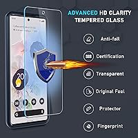 Vista 8 de Janmitta Funda para Google Pixel 6a con protector de pantalla + protector de lente de cámara, resistente a prueba de golpes, funda protectora