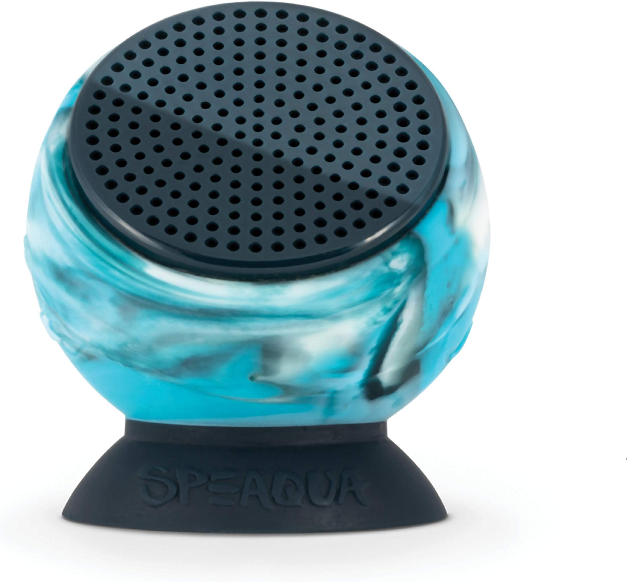 Speaqua Sound Company - 100% Functionally Waterproof Bluetooth Speaker with Built in Internal Storage - Barnacle Plus Series - Tidal Blue