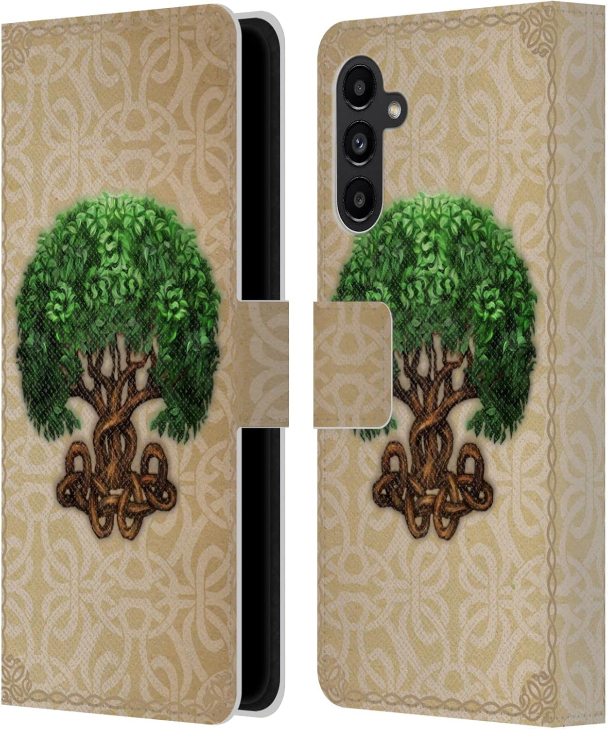 Head Case Designs Officially Licensed Brigid Ashwood Grace Celtic Wisdom 2 Leather Wallet Case Compatible with Samsung Galaxy A13 5G (2021)