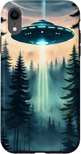 Vista 16 de iPhone 15 Pro Alien Abduction UFO Space Ship UAP Flying Saucer Case