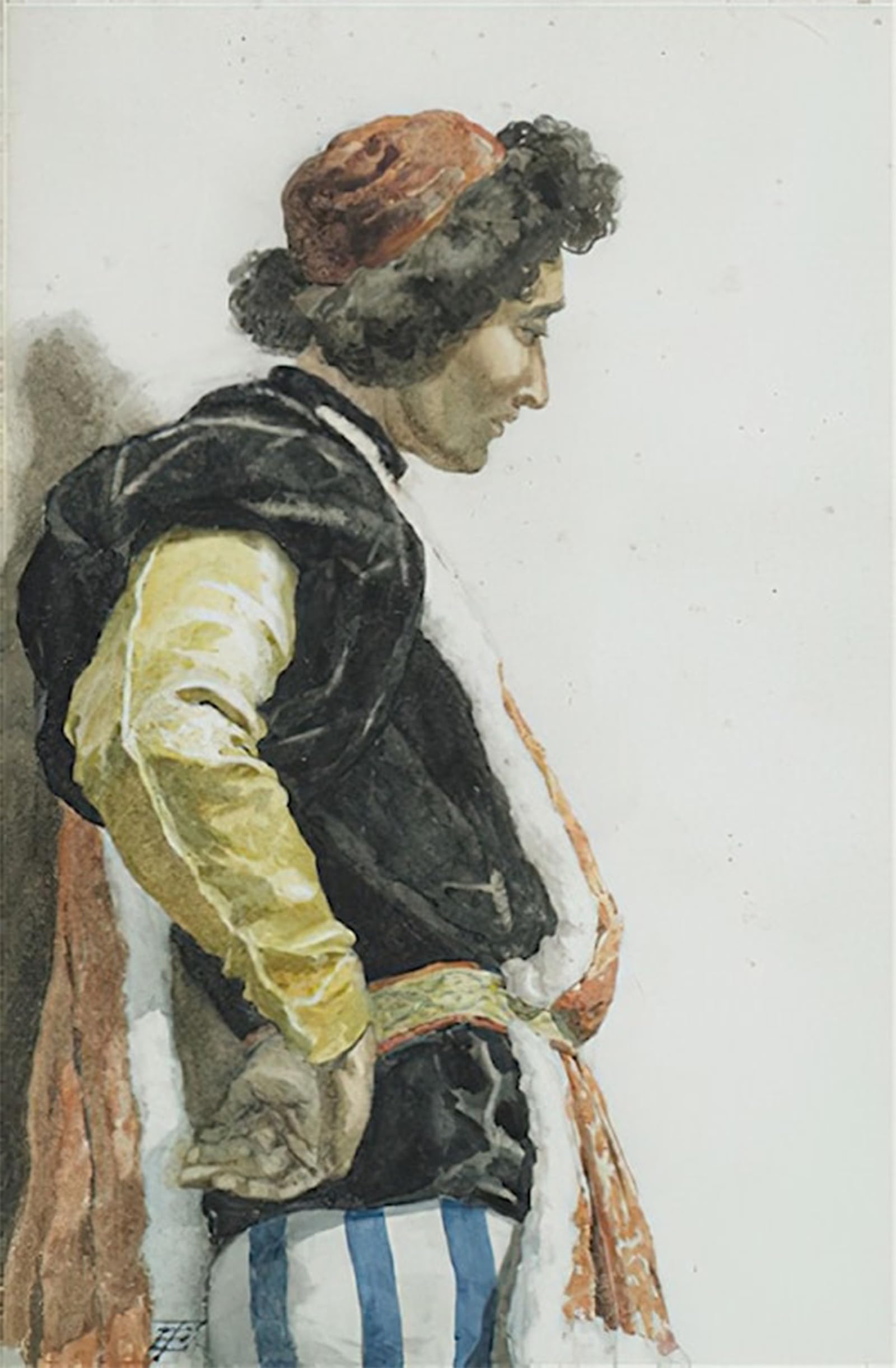 Lienzo Clásico de Roesler Franz Cuadro de Figura Romana Elegante para Salón 60x90cm 5