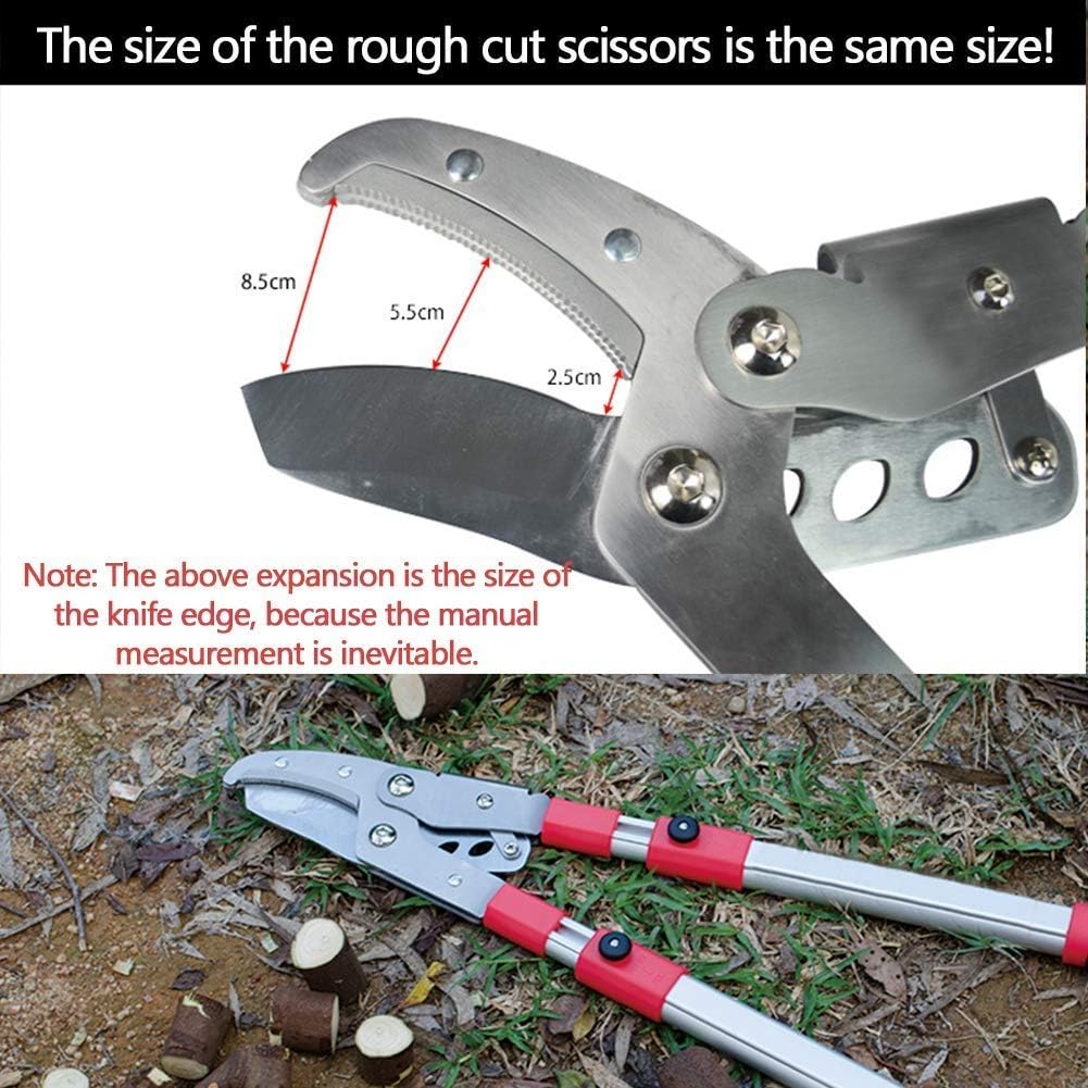 Telescopic Anvil Garden Tree Loppers Pruning Scissors High Branches Shearing Fruit Thick Branches Shears Garden Tools