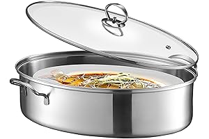 Eglaf 8Qt Stainless Steel Fish Steamer- Everyday Cooking Essential
