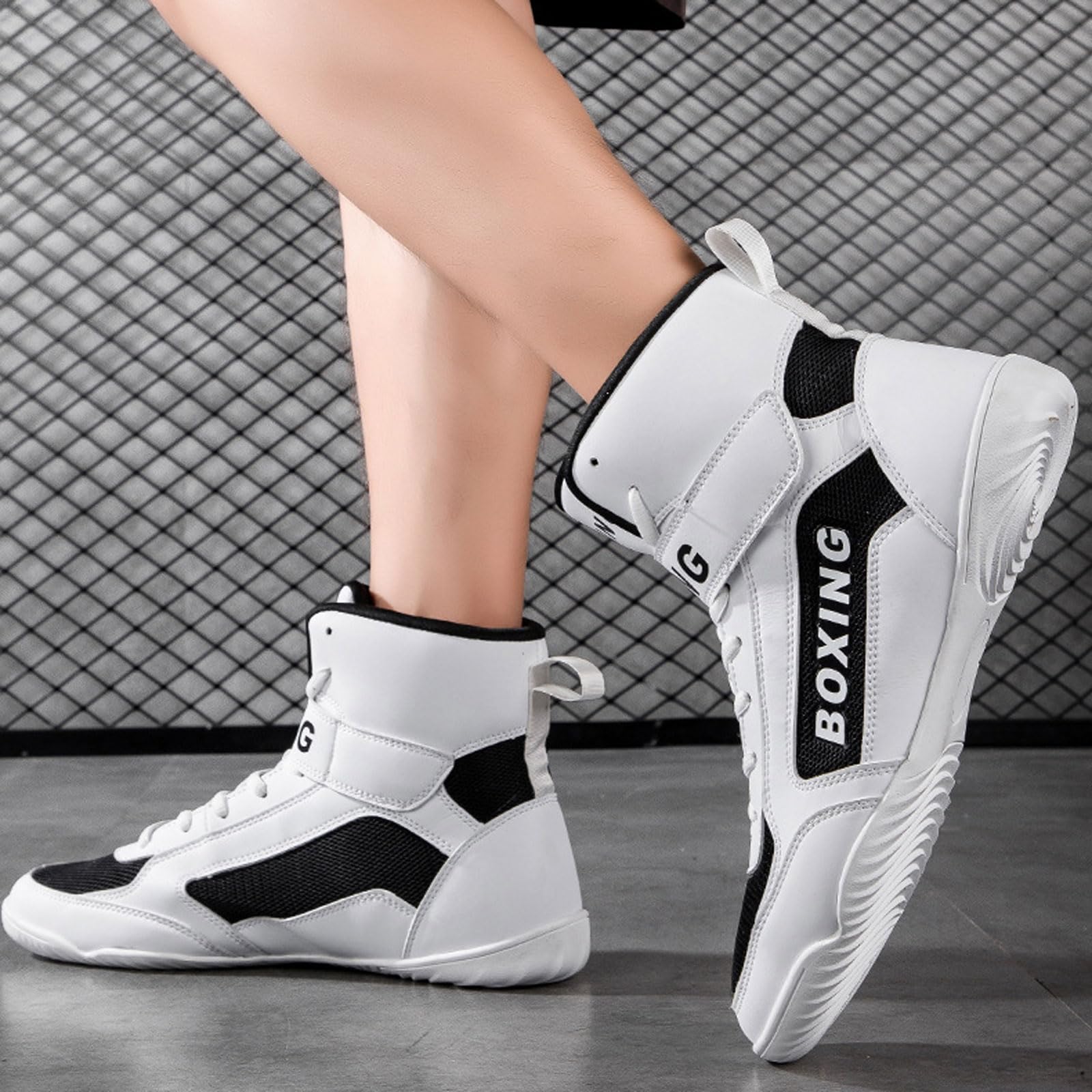 Scarpe da Wrestling Scarpe Powerlifting Uomo Scarpe da Boxe da Donna E da Uomo Unisex Sport E Tempo Libero,Traspiranti per Leggere Camminare
