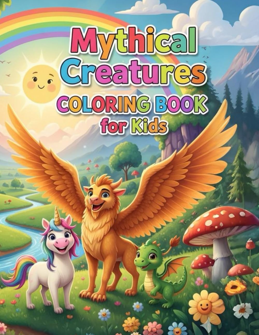 Mythical Creatures Coloring Book for Kids: Ages 4-12: A Magical Coloring Adventure for Kids: 50+ Enchanting Pages of Unicorns, Dragons, and Fantastic Beasts to Spark Creativity and Imagination!